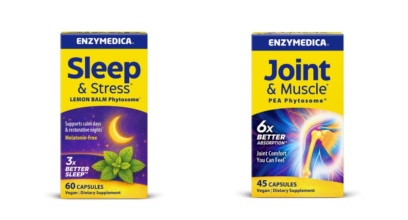 Enzymedica Launches Sleep & Stress Lemon Balm Phytosome and Joint & Muscle PEA Phytosome